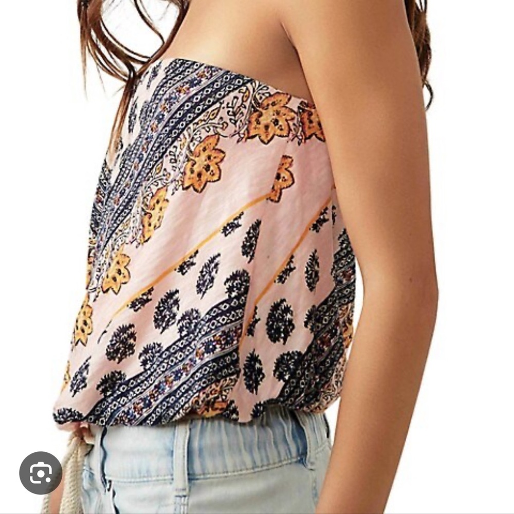NWT FREE PEOPLE PRINTED TUBE TOPS - Picture 2 of 10